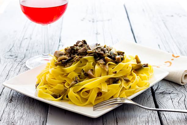 istock Noodles  with mushrooms 530765077