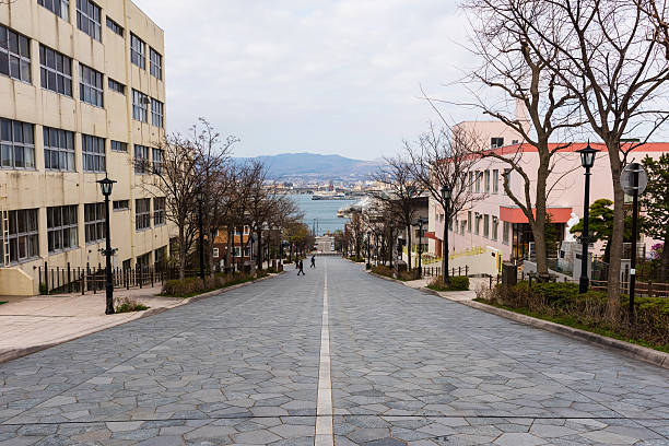 istock Hakodate, Hachiman zaka slope at Motomachi 530766768