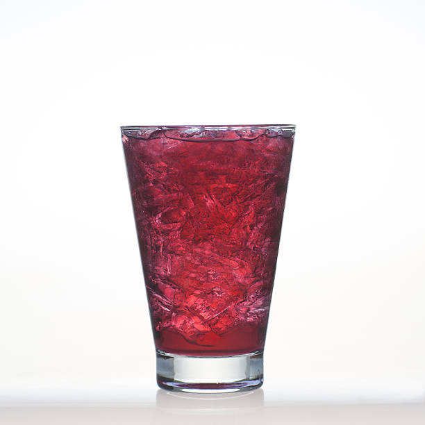 istock Grape flavor soft drinks whit soda water isolated 530768157