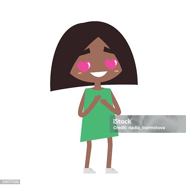 Falling In Love Stock Illustration - Download Image Now - Admiration, Adult, African Ethnicity