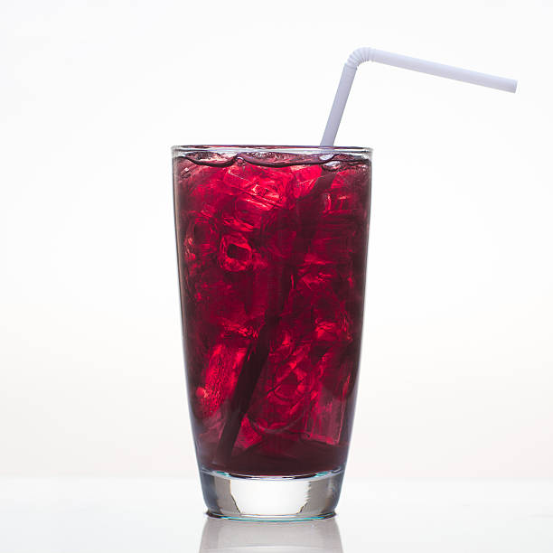 istock Grape juice with ice in glass isolated 530771501