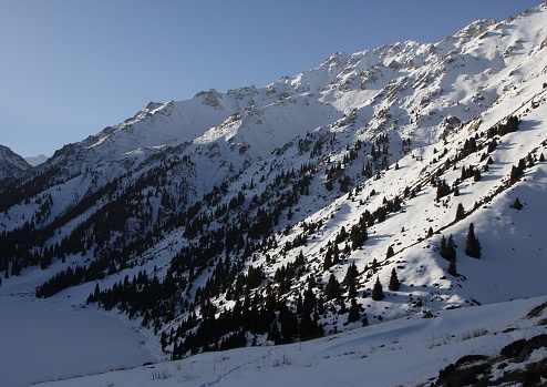 winter mountains, Almaty, Kazakhstan