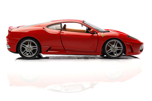 ferrari f430 - engine isolated power new foto e immagini stock