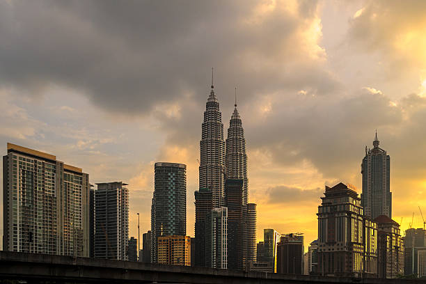 istock Twin Towers at Sunset and Blue Hour 530781027