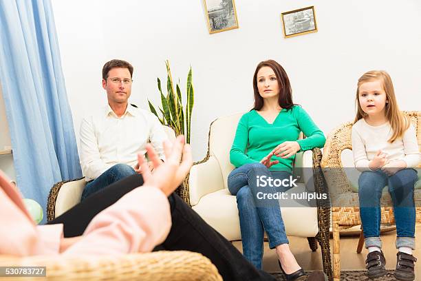 Family Seeing A Psychotherapist Stock Photo - Download Image Now - Child, Discussion, Divorce