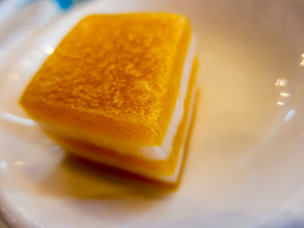 Steamed cake dim sum at chinese dim sum restaurant