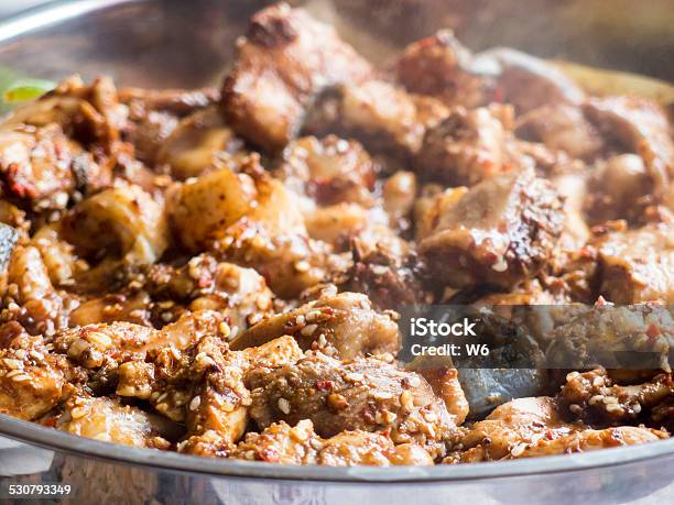 Chinese Beef Stew With Spicy Sauce In Pan Stock Photo - Download Image Now - 2015, Baked, Baking