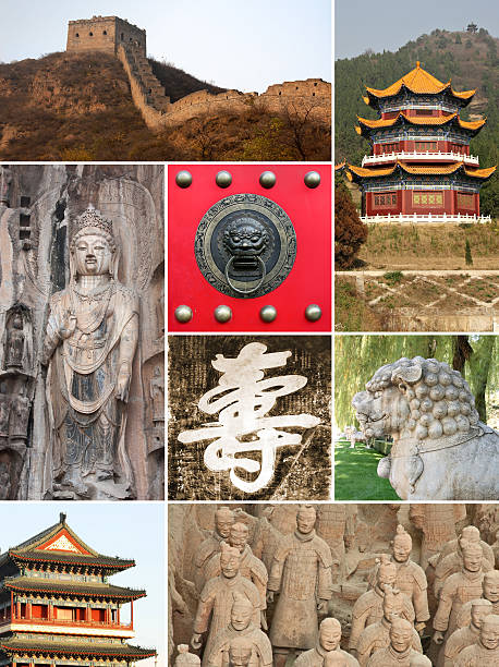 Landmark collage of China