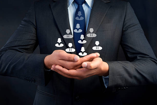 istock Businessman connecting with social network 530798387