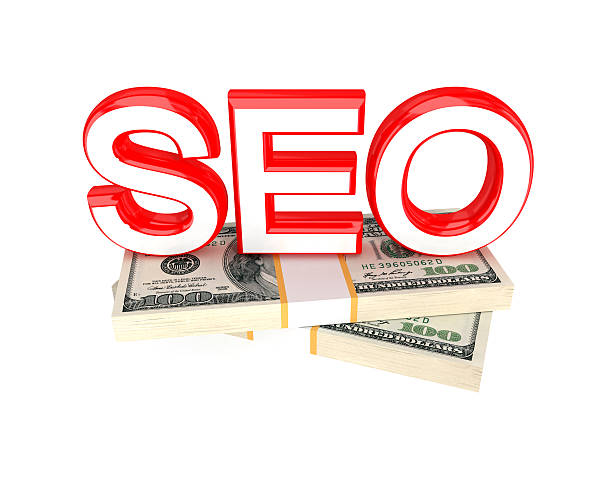 istock Word SEO and money packs. 530798749