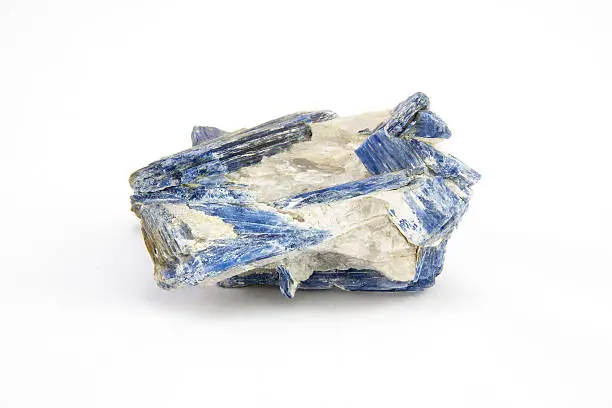 Blue kyanite rock from Brazil