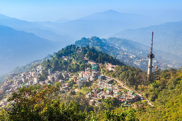 istock Gangtok aerial view 530805816