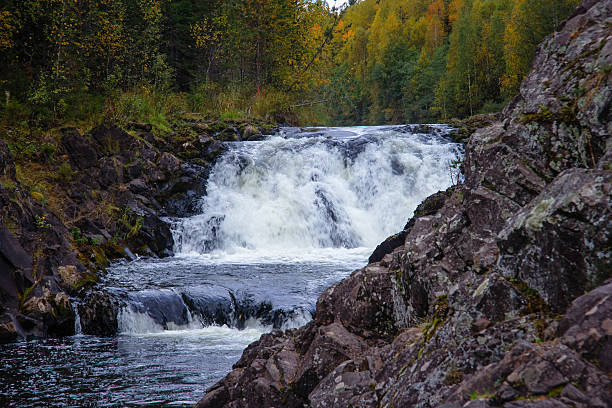 istock Kivach waterfall on the river Suna, Karelia, Russia 530807624