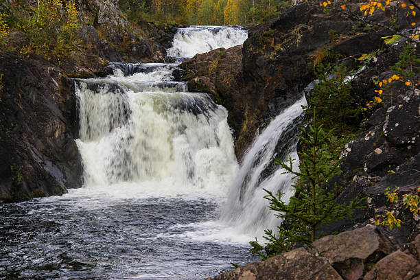 istock Kivach waterfall on the river Suna, Karelia, Russia 530808042