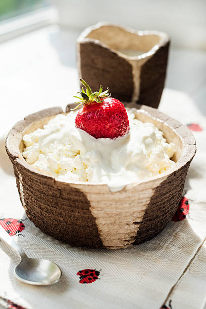 istock Cottage cheese with sour cream 530808950