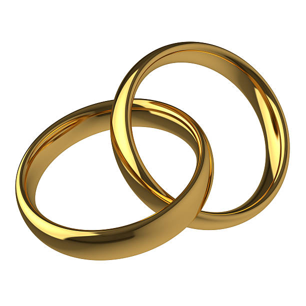 istock Golden wedding rings 530809563
