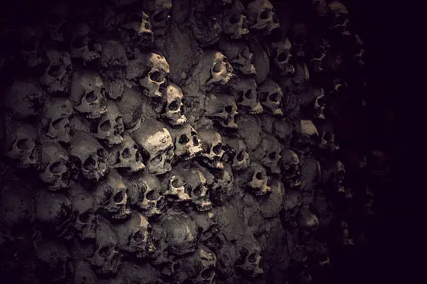 Catacombs skulls and bones