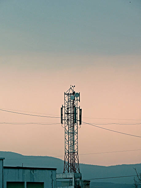 istock Mobile company's Signal receiving tower 530810663