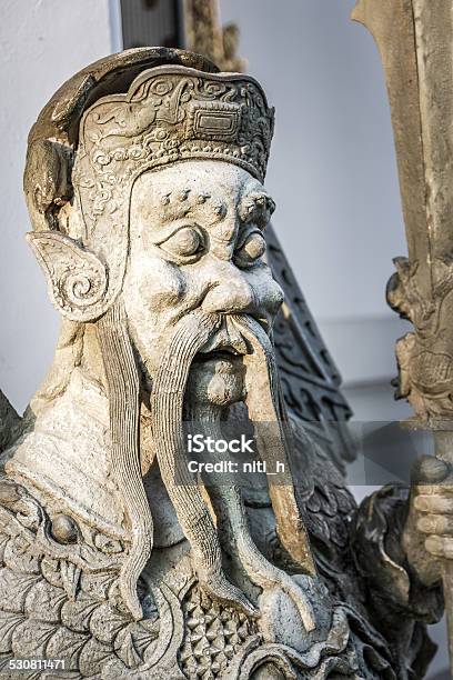 Thai Temple Guard10 Stock Photo - Download Image Now - Ancient, Angel, Architecture