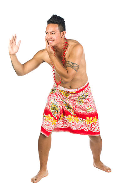 만짐 는 뺨과 - polynesian culture flash 뉴스 사진 이미지