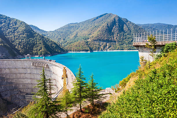 The Inguri Dam is a hydroelectric dam on the Inguri River in Georgia