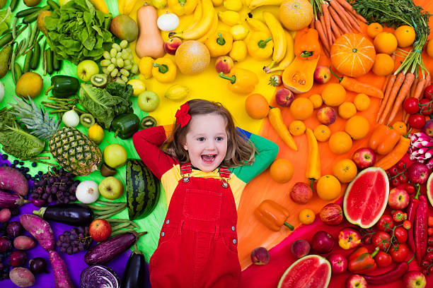 istock Healthy fruit and vegetable nutrition for kids 530812748