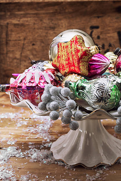 istock old-fashioned toys on the Christmas tree 530813823