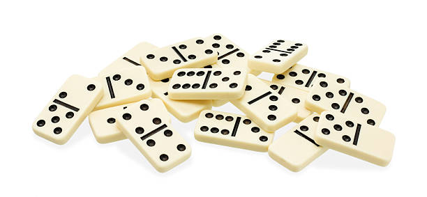 istock Chaotic heap of dominoes 530814315