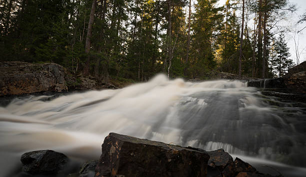 istock Wild untouched river in sweden 530817112
