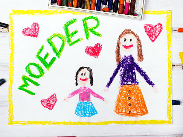 istock Colorful drawing - Dutch Mother's Day card 530817268