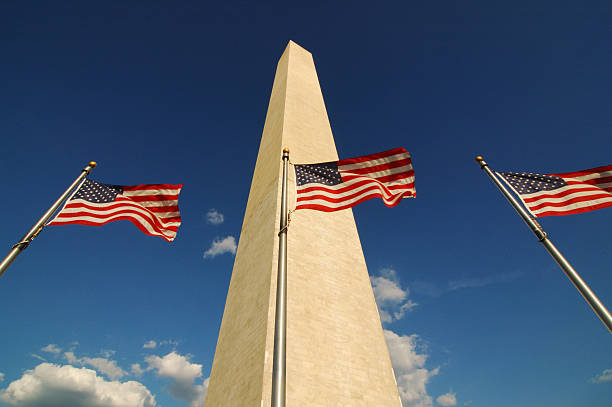 istock American Flags at Washington Monument 530818374