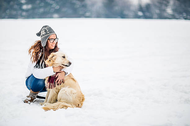 Young woman with her dog