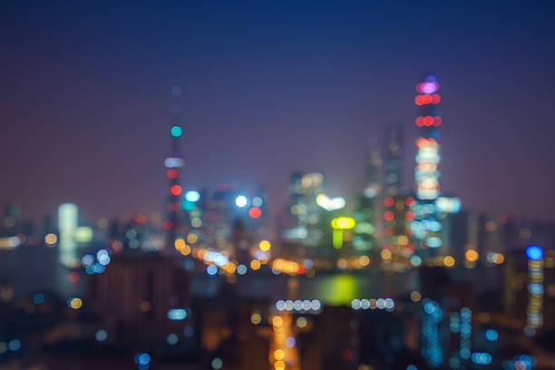 tło z krajobraz miejski - night cityscape dubai long exposure zdjęcia i obrazy z banku zdjęć