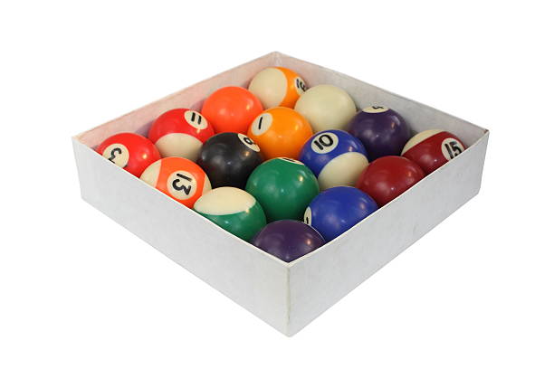 istock pool balls in carton box 530829558