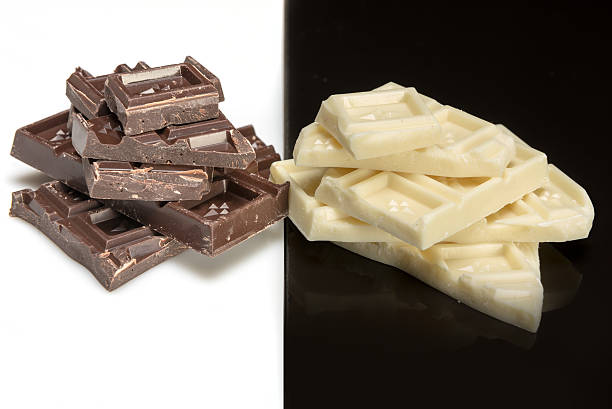 istock pieces of dark and white chocolate 530830653