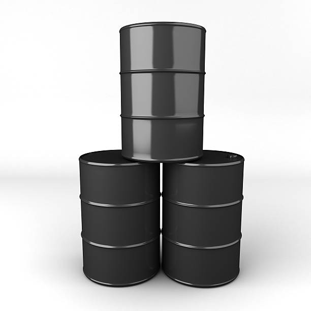 istock 3d rendering of oil barrel or drum 530831212