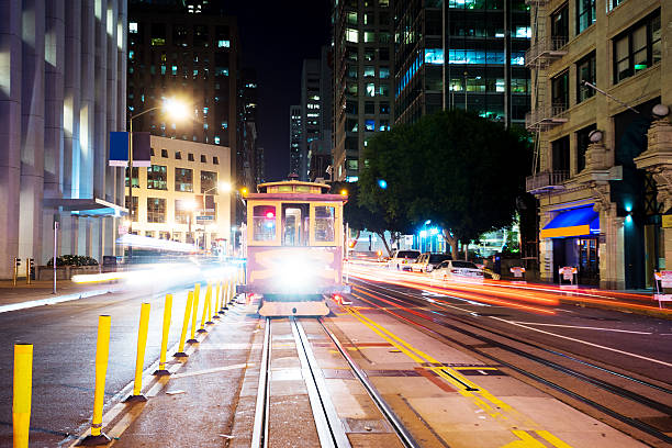 istock road with tramway in san francisco at night 530831236