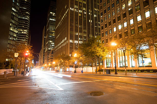 istock road with tramway in san francisco at night 530831452