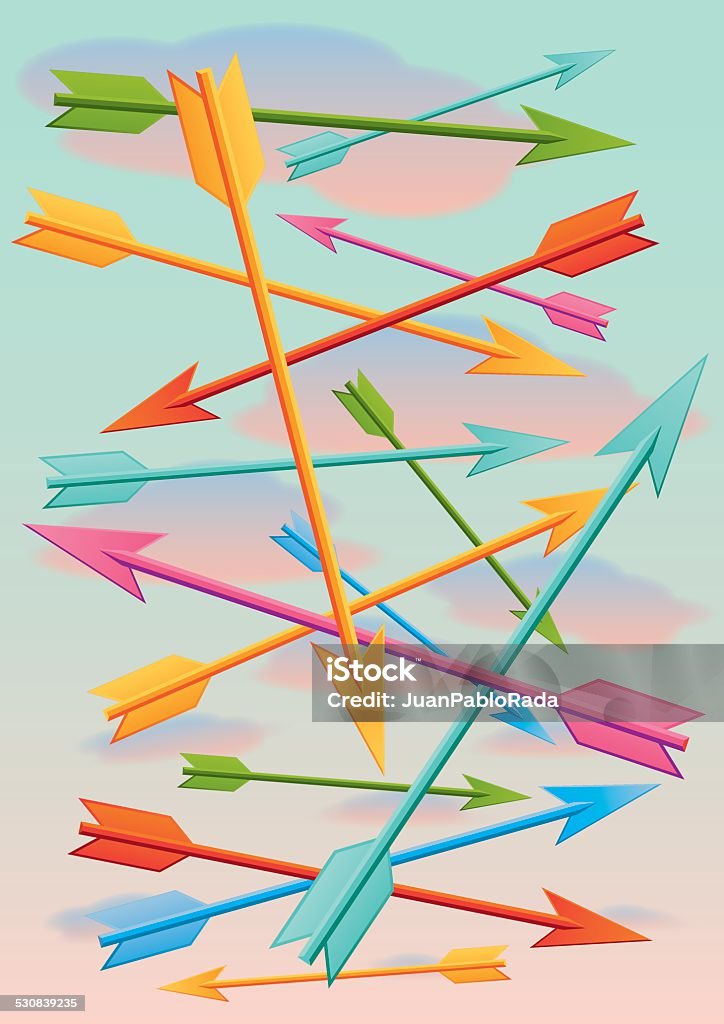 Some Arrows Many Arrows Stock Illustration - Download Image Now - Conquering ...