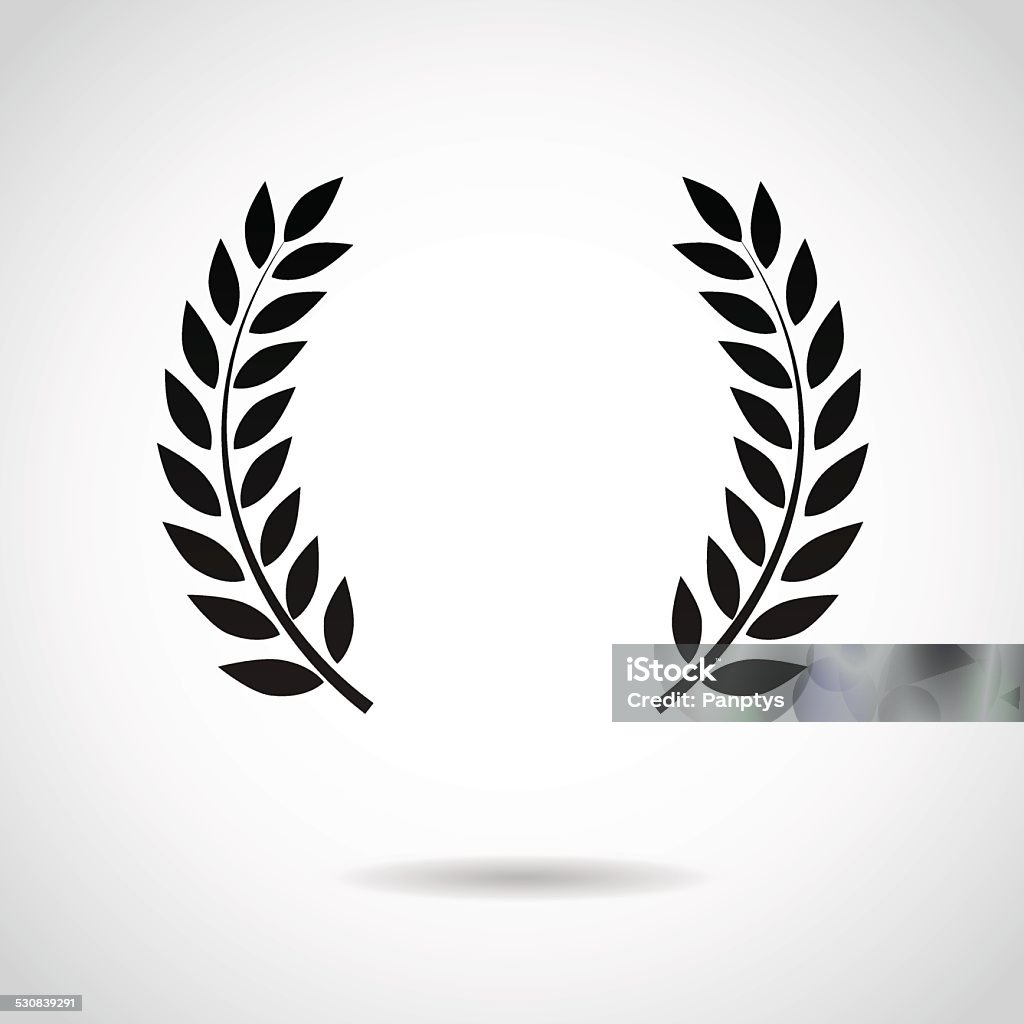 Laurel icon isolated on white background. Vector illustration. Laurel Wreath stock vector