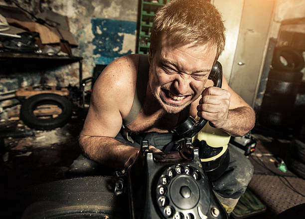 Funny man on the phone
