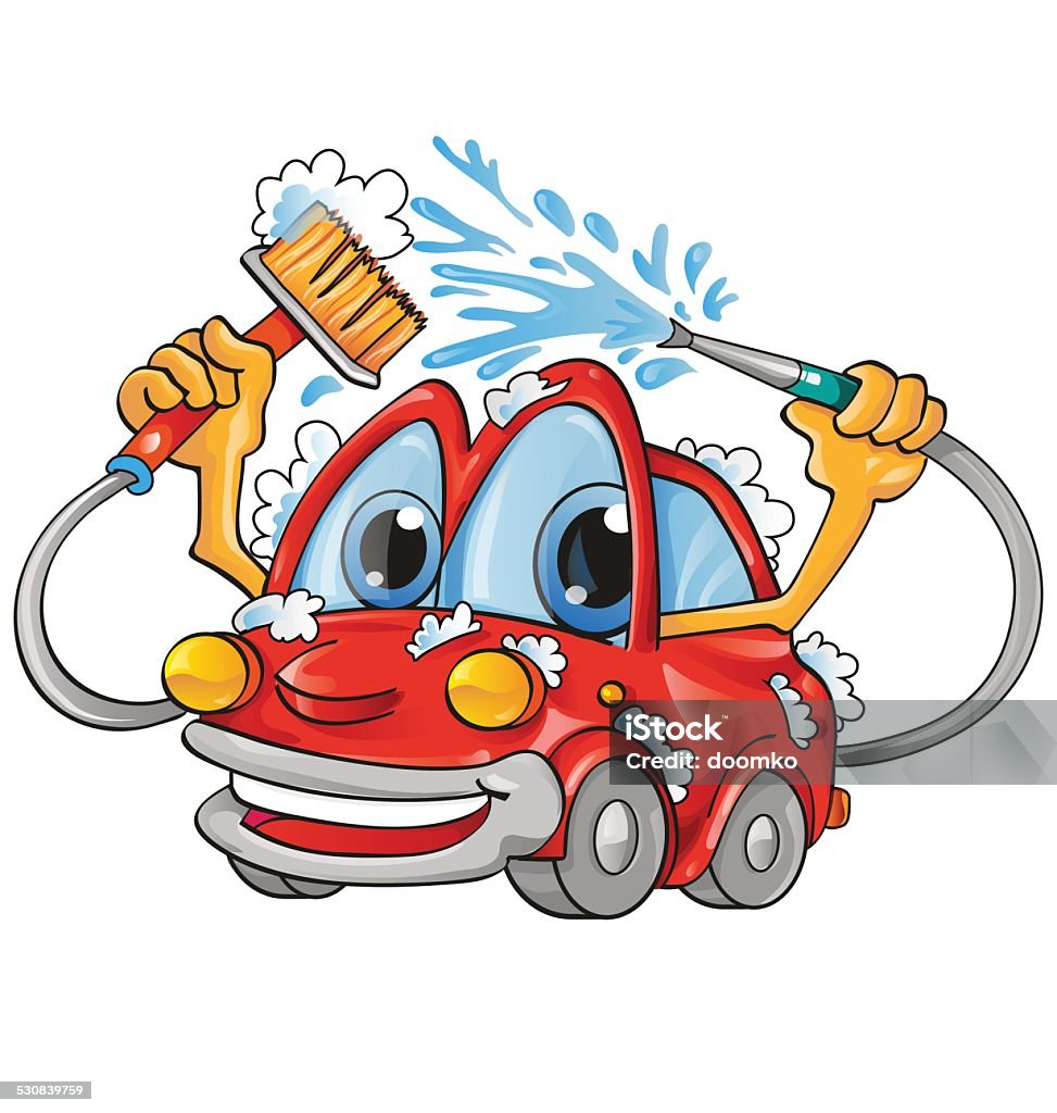 car wash cartoon Car Wash stock vector
