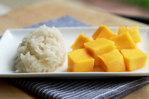 Sticky rice and Mango, Thai dessert