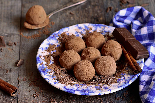 istock Homemade chocolate truffles. 530842481
