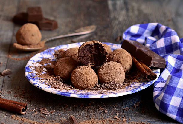 istock Homemade chocolate truffles. 530842483