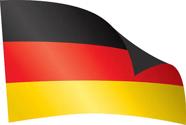 Vector illustration of German Flag