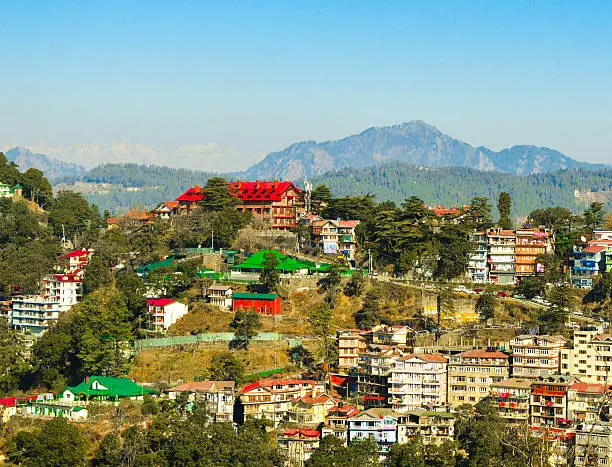 Photo of Shimla mountains and houses