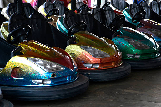 istock Bumper Cars at Amusement Park 530844629