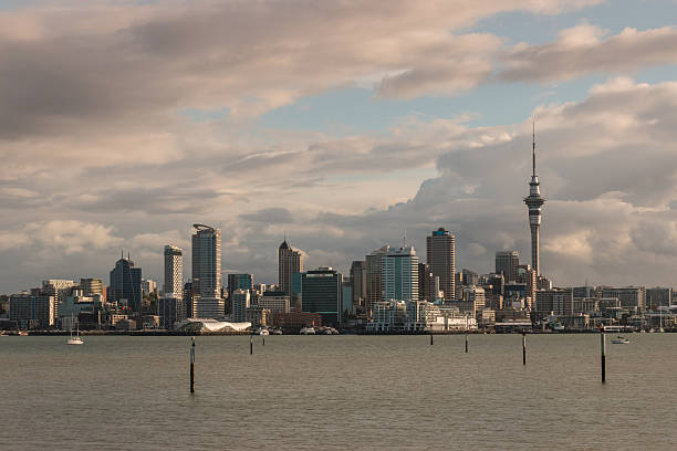 istock Auckland skyline at  sunset 530845799