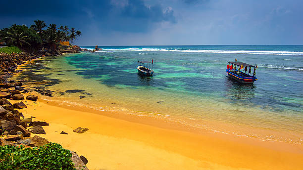 Sri Lanka Ocean coast of Sri Lanka in the tropicsOcean coast of Sri Lanka in the tropics ocean beach papua new guinea stock pictures, royalty-free photos & images